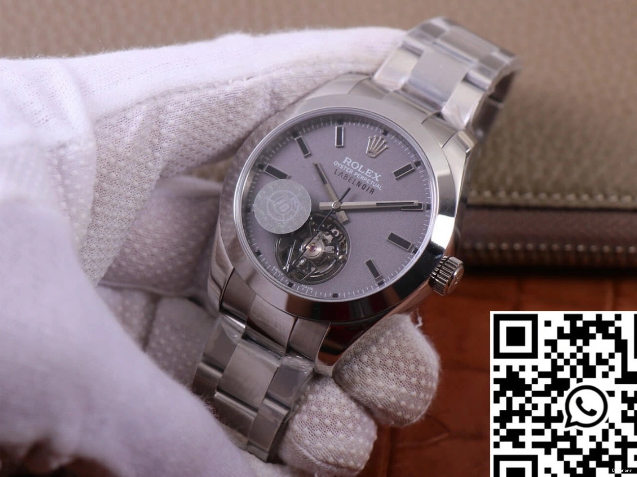 116400 JB Silver Factory Replica Rolex LNT01HS-001 watch Noir Label Base Design case Milgauss 0313